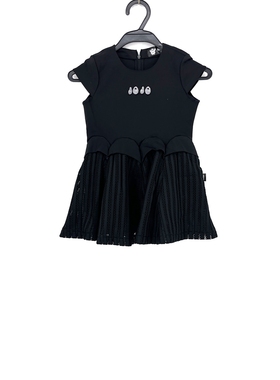 春秋款 JOJ**久童装 蕾丝网纱拼接A字摆连衣裙女童80126