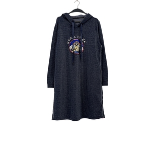 连衣裙女6012 休闲舒适连帽宽松卫衣款 春秋款 尚J系列