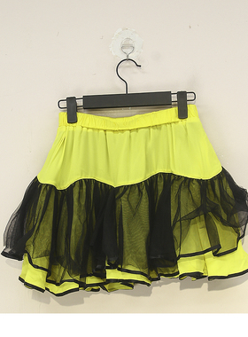 夏款 JOJ**久童装 松紧腰拼接网纱A字半身裙大童 41448