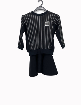 春秋款 JOJ**久童装 假两件俏丽可爱连衣裙女童22111