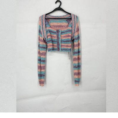 两件式清新减龄百搭休闲针织上衣