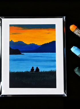 油画棒作品保存袋水彩画美术素描