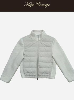 HOPECONCEPT都市时髦精 超绝老钱羊毛拼接轻薄合体鹅绒服#AW05590