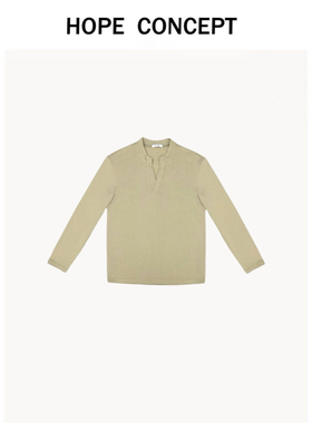 HOPECONCEPT高级感 松弛休闲长袖小v打底衫#24303