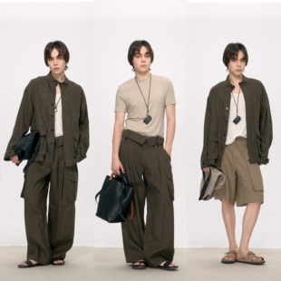 套装 HOPECONCEPT夏日亚麻物语 25165 裤 工装 雅痞工装 风全亚麻衬衫