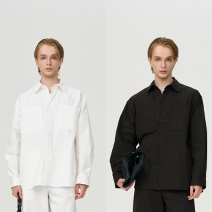 25042 套装 HOPECONCEPT简意入秋气质老钱休闲廓形衬衫 &通勤直筒裤