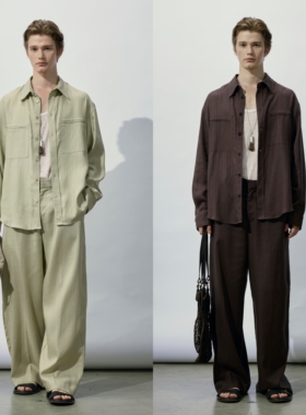 HOPECONCEPT时髦都市 慵懒随性风天丝亚麻衬衫长裤通勤套装#25227