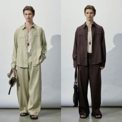 HOPECONCEPT时髦都市 慵懒随性风天丝亚麻衬衫长裤通勤套装#25227