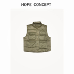 HOPECONCEPT本季当家马甲 自带造型感男女同款重工羽绒马甲#24232