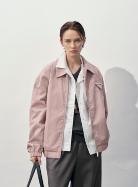 HOPE CONCEPT秋日叙事 極简哈灵顿复古翻领荃棉夹克秋季外套25417