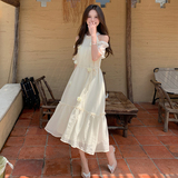 现货！26夏装新款度假风露肩仙女连衣裙278-3711-P120-K178，女装连衣裙，三七家