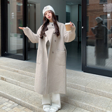 现货!澳洲羊绒3色双面呢大衣外套278-3752-P305K448，女装羊绒大衣，三七家