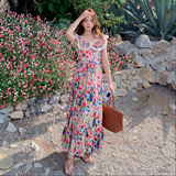 现货！26夏装新款度假风露肩旅行百搭连衣裙278-3791-P135-K198，女装连衣裙，三七家