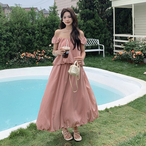 现货！26女新款夏装小上衣+长裙2件套套装278-3721-P120-K178，女装套装/套裙，三七家