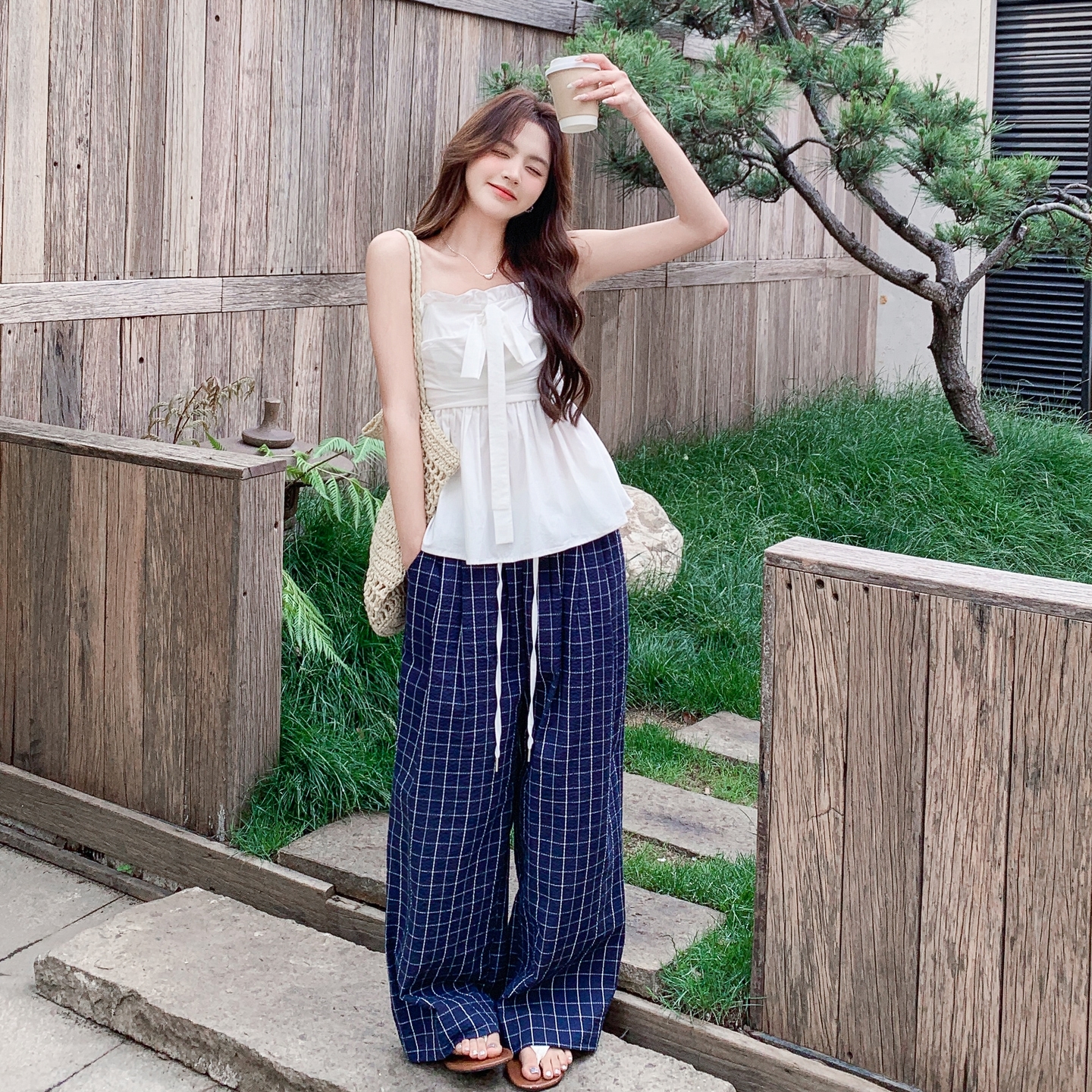 新款现货！25夏新款撞色时尚2件套套装278-8803-P150K228，女装套装/套裙，三七家