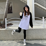 现货！26春时尚百搭撞色拼接印花加厚重磅卫衣278-37305-P85-K138，女装卫衣/绒衫，三七家