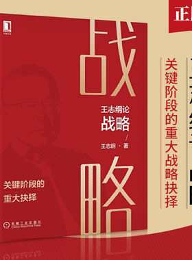 正版书籍 王志纲论战略 关键阶段的重大抉择 宏观经济 趋势分析 认知 实践 陷阱 企业成败案例 工作方法 机械工业出版社