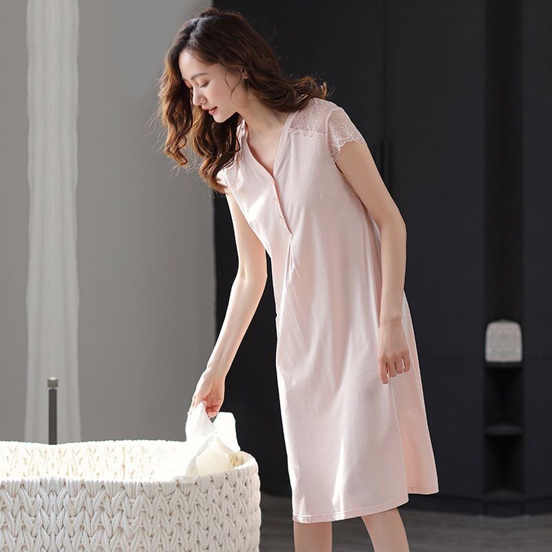 睡裙女士2026新款带胸垫一体式可外穿夏季家居服睡衣夏薄款莫代尔