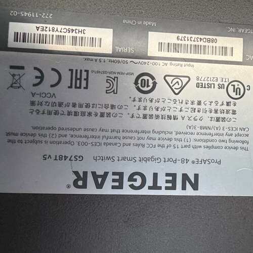 NETGEAR网件GS724TV4 24口千兆交换机，拆机件--议价商品