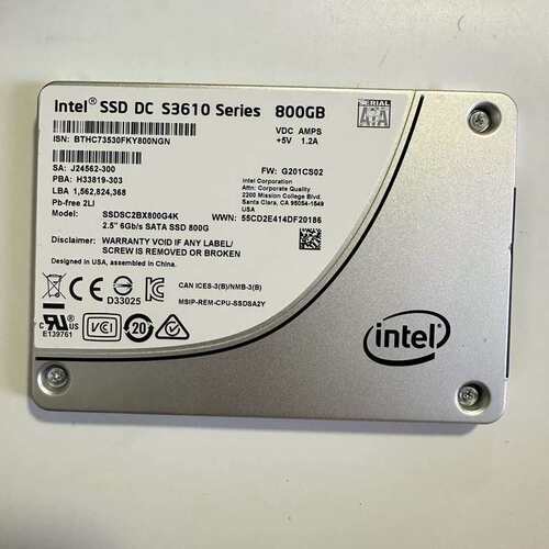 intel S3610 800G SSD SSDSC2BX8--议价商品