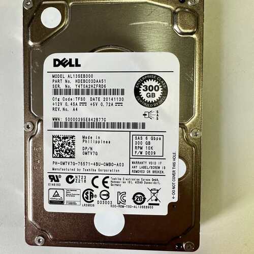 DELL MTV7G AL13SEB300 300G 10--议价商品
