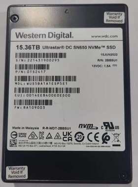 WD 西数 SN650 15.36T 固态硬盘 U.2 4.--议价商品