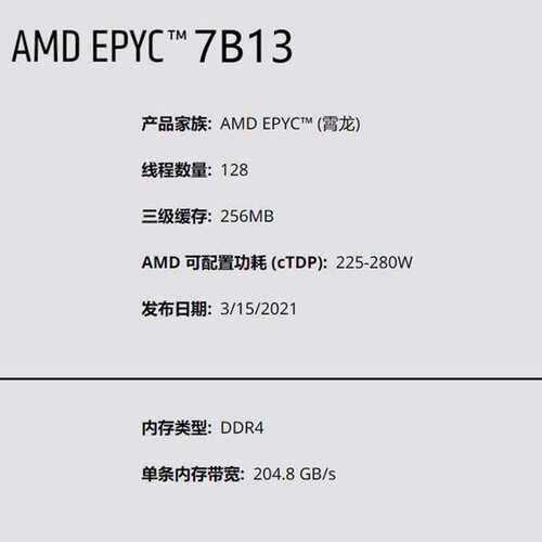 AMD EPYC 7003 64核128线 7642/7R--议价商品