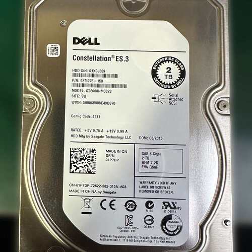 全新Dell/戴尔 2TB SAS 7.2K 01P7DP--议价商品