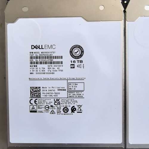 戴尔EMC 16TB 04N7V0 SAS 12Gb/s 7--议价商品