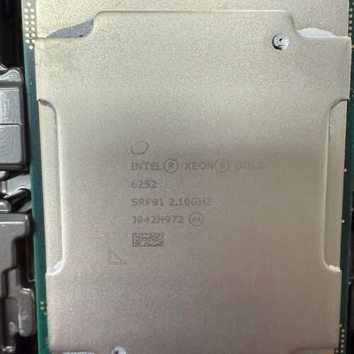 英特尔金牌6252 CPU，2.1GHz主频，24核心48线--议价商品