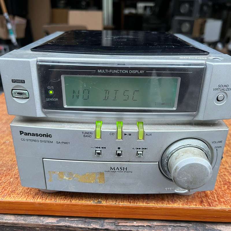 松下SA-PM01，组合音响主机一台，150元不包邮。收来没--议价商品