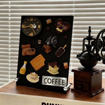 冰箱贴展示板磁吸桌面复古咖啡馆博物馆装饰展示摆件个性留言黑板
