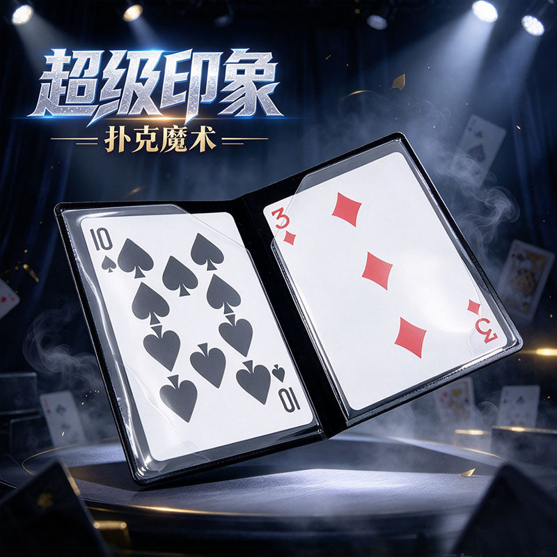 超级印象魔术道具近景魔术扑克牌变魔术酷炫扑克魔术创意娱乐表演