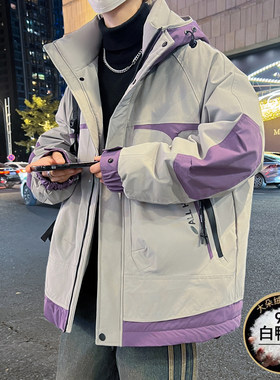 不起球不褪色加厚保暖羽绒服外套