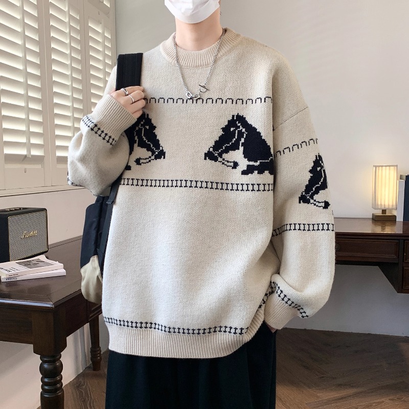 不褪色加厚保暖毛衣打底针织衫