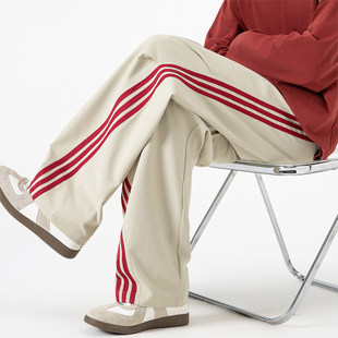 春秋款休闲长裤男孩初高中学生宽松直筒运动裤青少年帅气大童裤子