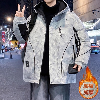 不起球不褪色加厚保暖棉衣外套