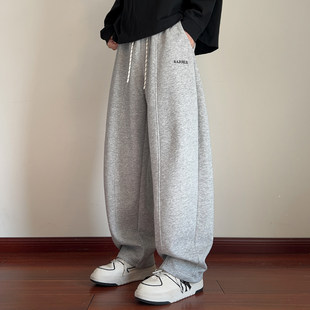 春秋款休闲长裤子男孩初高中学生直筒裤青少年大童帅气运动卫裤潮