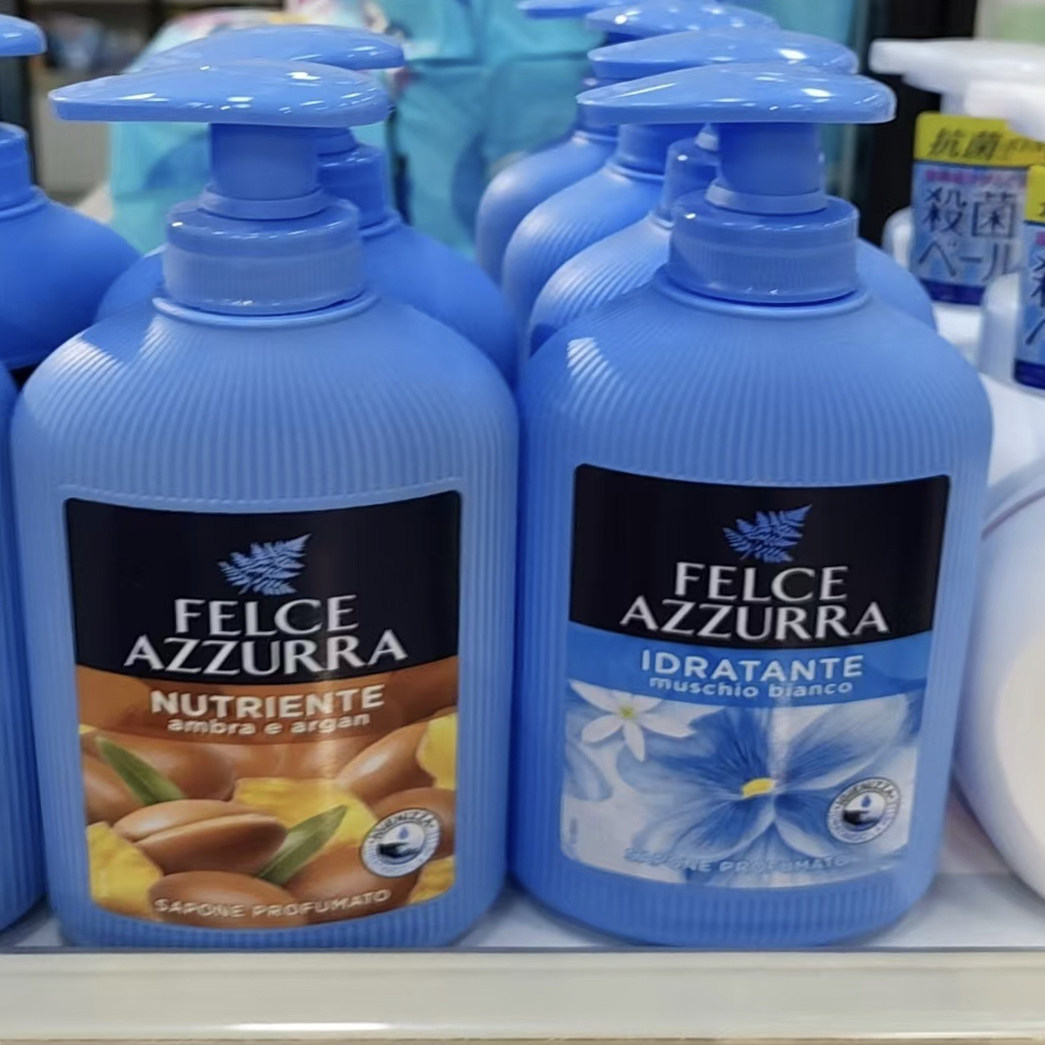 意大利FELCE AZZURRA洗手液300ml 按压瓶装抑菌营养保湿液体皂