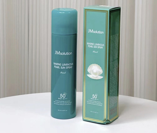 jm韩国玫瑰spf50粉色防晒喷雾