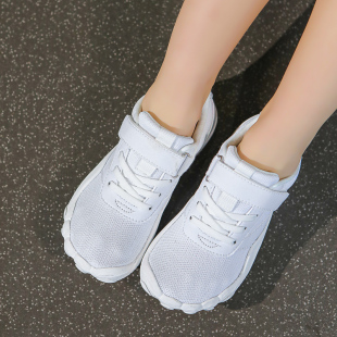 宽头护脚舒适儿童五指运动鞋网面透气轻便小白鞋童鞋防滑胖脚鞋子