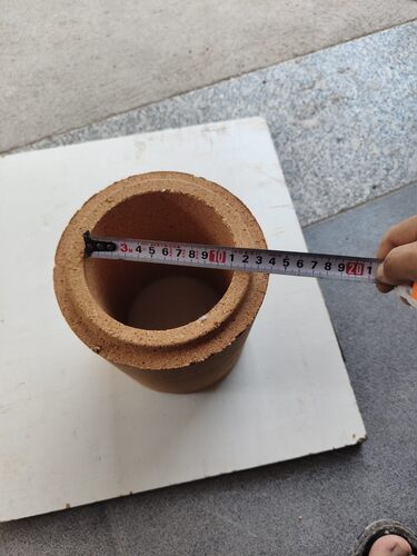 耐火管子管 陶瓷管子 浇筑管子 烟囱管子 高温管子 115内径185长
