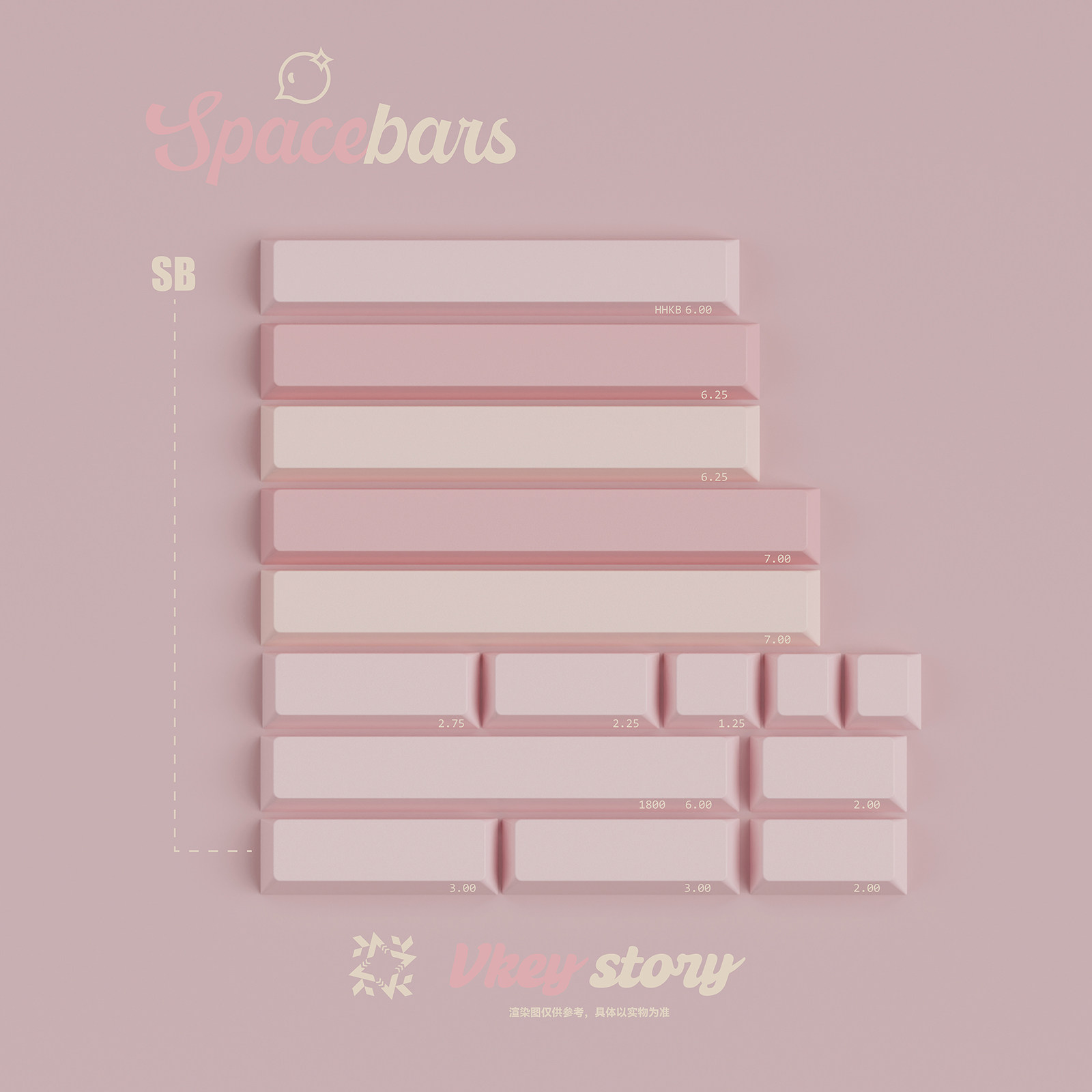 JTK BUBBLEQUM 초경량 파우더 원래 높이 2색 키캡 기계식 키보드 키캡