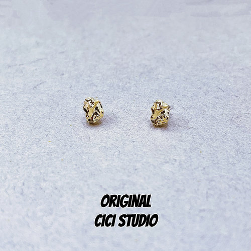 CICISTUDIO真金电镀极简男女耳钉