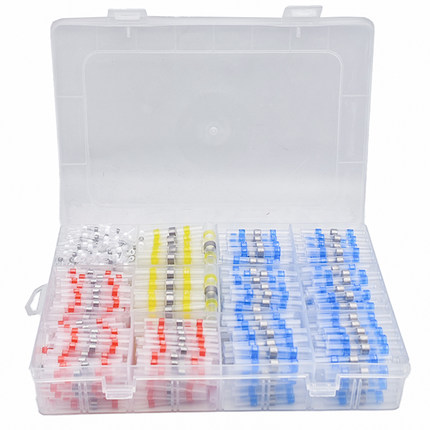 600个SST免压焊锡环防水接线端子热缩管电线快速接头接线神器套管