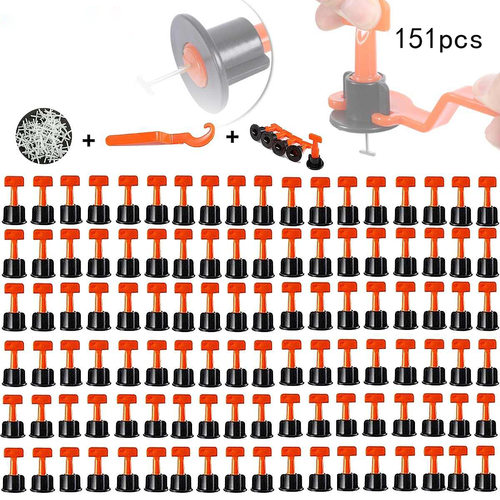 151pcs瓷砖找平器调平器十字塑料贴墙砖定位器调节器工具