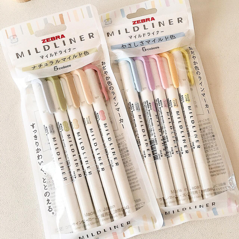 日本ZEBRA斑马荧光色笔套装