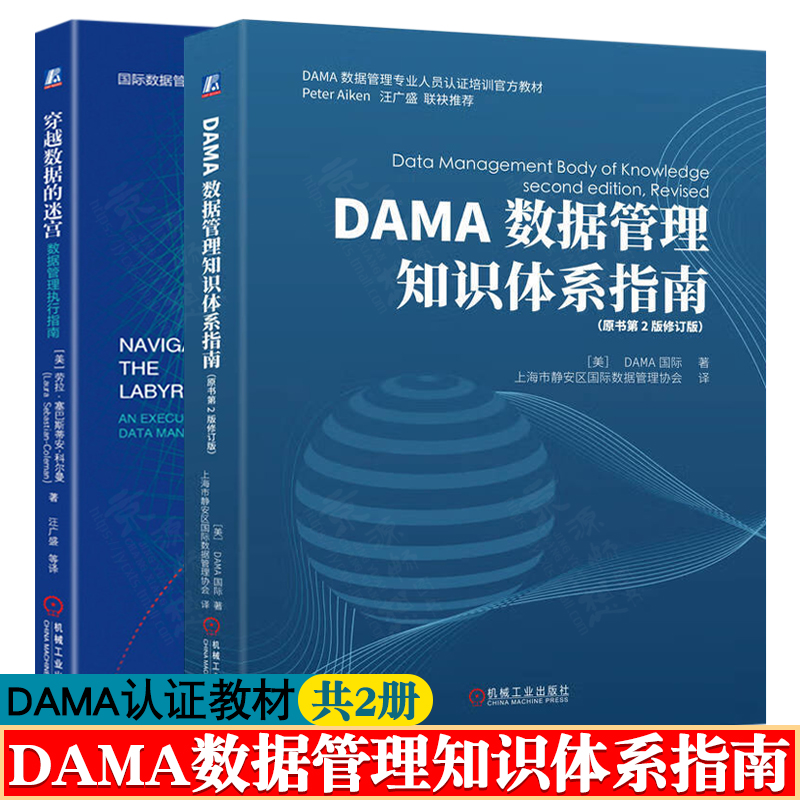 DAMA数据管理知识体系指南 第二版 DAMA数据管理专业人员认证培训官方教材 穿越数据的迷宫数据管理执行指南dama数据管理知识体系
