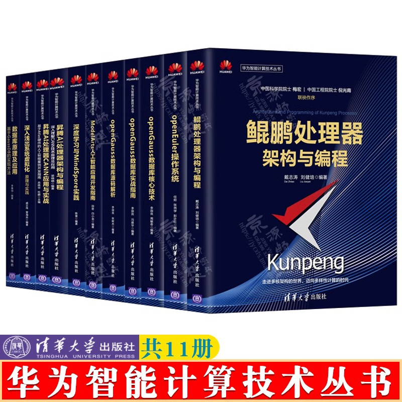 华为智能计算技术丛书 11册 鲲鹏处理器架构与编程openEuler操作系统openGauss数据库MindSpore深度学习openGauss数据库源码解析