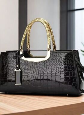 高级感鳄鱼纹女士包包2025新款晚宴包休闲百搭斜挎包手提包